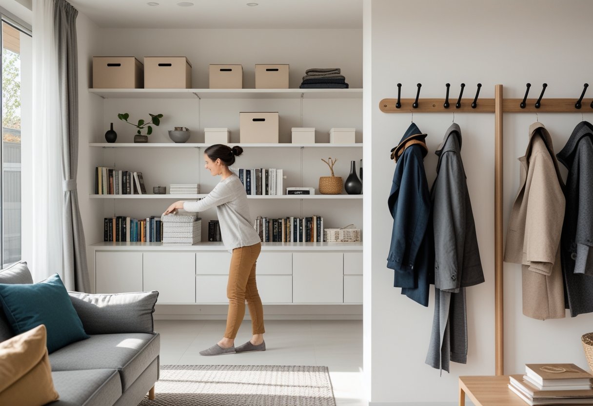 Sådan organiserer du dit hjem med reoler og knagerækker
